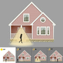 Motion Sensor Detector Bulb IR LED Auto On/Off Indoor Night Light Lamp 9W TAW
