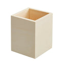 3-Pack Unfinished Wooden Pen and Pencil Holder Cups for Office Desk Organiz K2F1