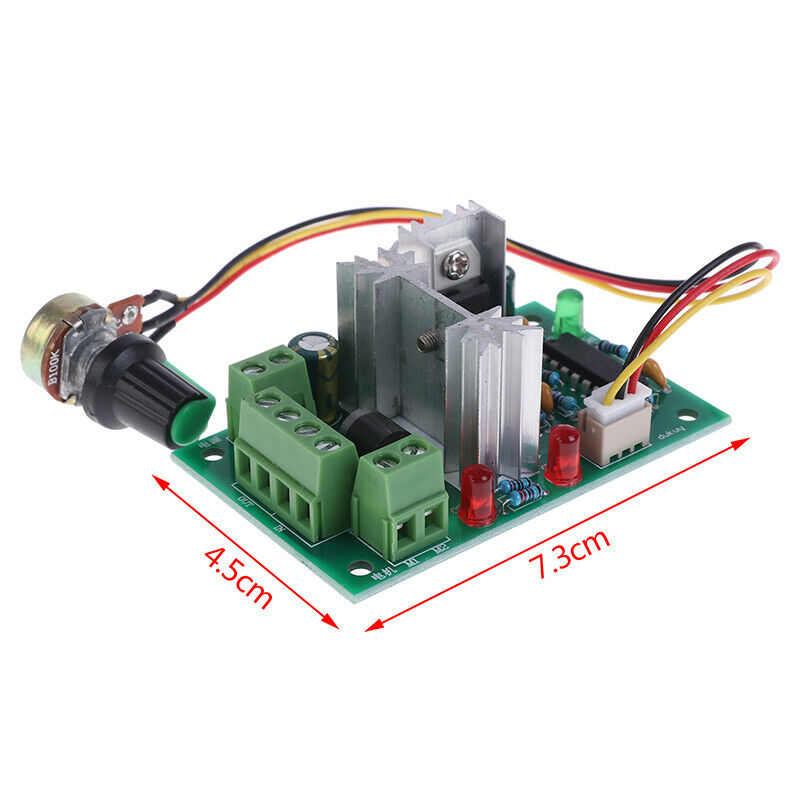 6V 12V 24V 30V 10A PWM DC Motor Speed Controller Reversible CCM Regulator Sw Ew