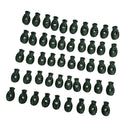 10/ 50pcs Plastic Barrel Shock End Lock Cord Toggle Stoppers 50 Army Green