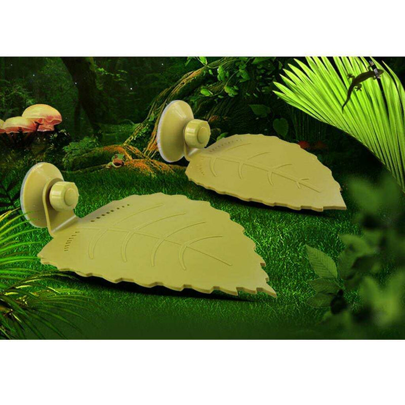 Reptile Turtle Frog Basking Pier Platform Floating Aquarium Decor Leaf L