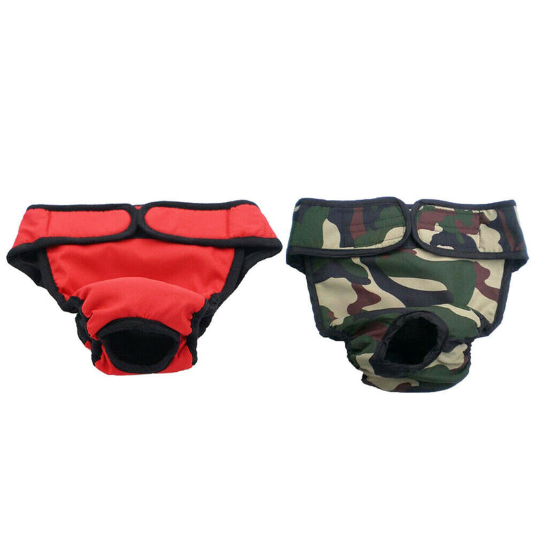 2pcs Pet Puppy Dog Physiological Pant Female Dog Sanitary Pant Diaper Nappy,