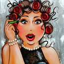 Women 5D diy Full Round Drill Diamond Painting Rhinestone Art Decor (V586)