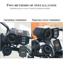 Waterproof 12V/24V Motorcycle Cigarette Lighter Socket USB Charger Dual Out O2X5