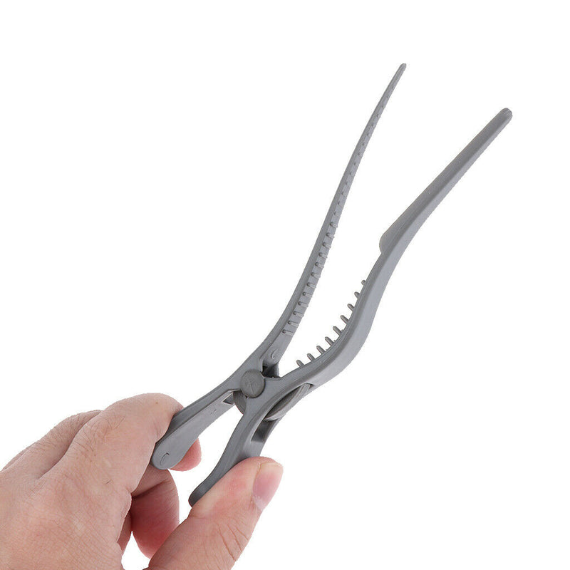 5pcs Salon Hair Clips Barber Hairdressing Sectioning Clamps Hairpins Gray