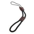 Brown Camera Nylon Hand Wrist Strap with PU Leather for Fuji Pentax Sony etc ,