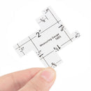 1pc 2" Plastic sewing measuring gauge quilting measurement for patchwork ruler F