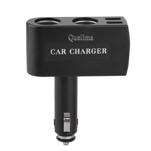 Quelima QC 3.0 USB Car Charger Cigarette Lighter Socket Splitter Power Adapter