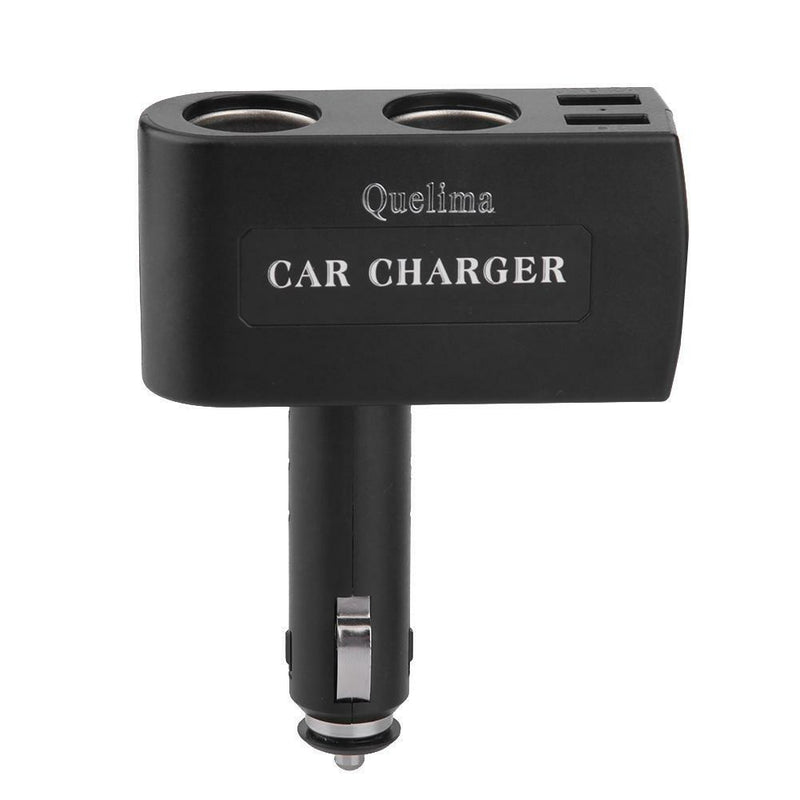 Quelima QC 3.0 USB Car Charger Cigarette Lighter Socket Splitter Power Adapter