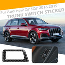 Carbon Fiber Trunk Switch Button Frame Cover Trim for Audi Q7 SQ7 4M LHD