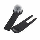Golf Ball Tee Holder Golf Pro Clip Caddy with Nylon Brush Divot Tool A7S7