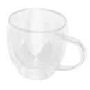 Clear Glass Cups Double-Layer Glass Coffee Mugs 150ml Dishwasher. Microwave,