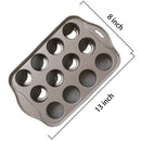 12 Cavity Mini Cheesecake Pan with 12 Pieces Removable Bottom D3Q3
