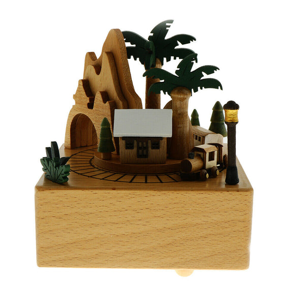 Wooden Music Box Kids Children Boys Girls Toys Birthday Xmas Gift