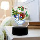 Diamond Painting LED Light DIY Snowman Special Shaped Embroidery Lamps A