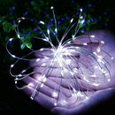 Solar String Lights Waterproof Copper Wire Fairy Lamp (Cold White 200LED) A