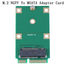 1Pc Mini PCI-E 2 Lane M.2 NGFF 30mm 42mm SSD To 52pin mSATA Adapter Card.ES