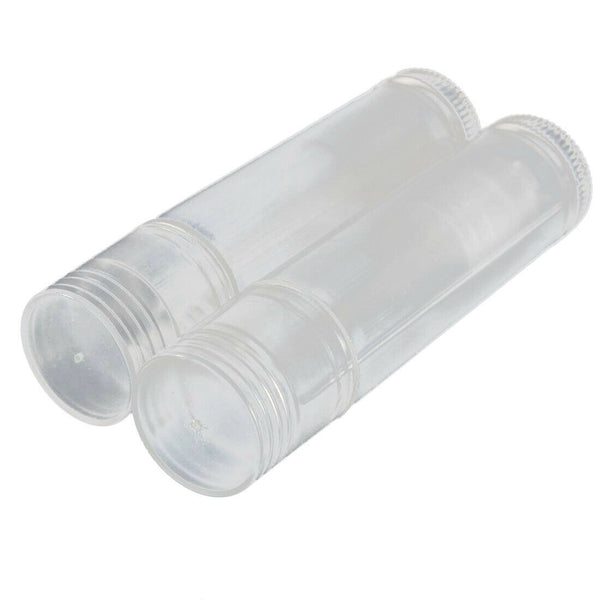 1 x Empty Circle PP Lipstick tube Pipe Box with transparent lid
