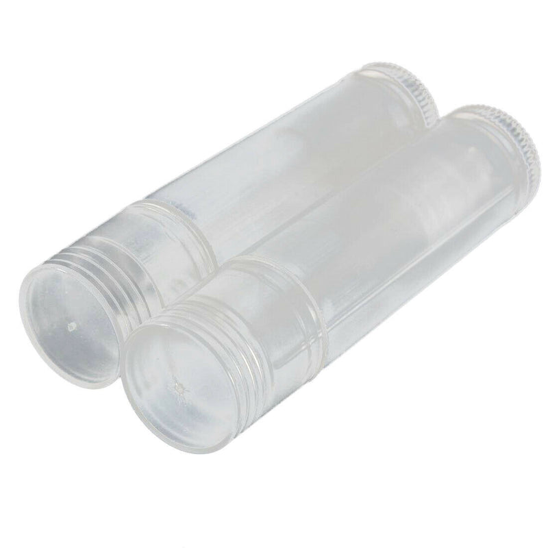 1 x Empty Circle PP Lipstick tube Pipe Box with transparent lid