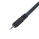 1.5m/4.9ft 2.5mm Male Plug to 3 RCA Male Composite AV Audio Video Cable