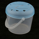 Clear Plastic Reptile Carrier with Handle and Breathing Holes,Indoor & Outdoor