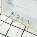 4 Kinds Stainless Steel Cocktail Wine Needle Fruit Toothpick Fork Kitchen Too JR