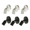 6x E27 110-240V Wall Plug-in Screw Base Round