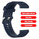 Soft Silicone Strap Watchband for Garmin Forerunner 245M/245 (Dark Blue) A