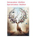 Embroidery Deer 5D Diamond Painting Handmade Cross Stitch Craft Gift Decor
