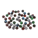 Multi sided dice set of 50 D20 Dungeons D&D RPG Role play