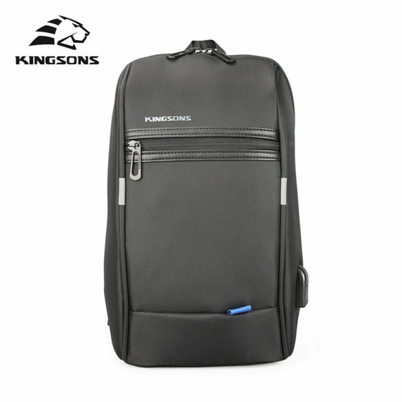 Kingsons Chest Bag Men's Crossbody Bag Small For Men For Single Shoulder St T8E6