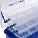 Waterproof Fishing Tackle Box Tray Fishing Hooks Lures Baits Storage Case L