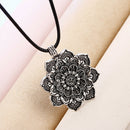 Yoga Lotus Mandala Necklace Tibetan Buddhist Protection Pendant