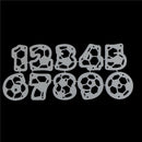 Football Numeral Design Metal Cutting Die For DIY Scrapbook Album Paper Cards FT