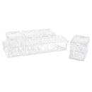 Kitchen Storage Box 4 Grids Separable Transparent Sugar Spice Salt Jar Sale Z2Y7
