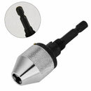 1/4 inch Chuck Adapter Converter Hex Shank Conversion Power Keyless Drill B E8E5