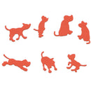 7pcs/set dog Metal Cutting Dies Stencil Scrapbook Cut Embossing Paper DIY Cra&+