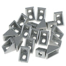 20Pcs 2020 Corner Fitting Angle Aluminum 20 X 20 L Connector Bracket Fasten H2O9