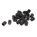 20x Rubber Bicycle Schrader Air Valve Dust Cap Bike American Valve Cover Black