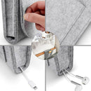 Bedside Caddy Felt Bedside Storage Organizer With Extra Pocket For Bedroom