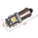 10Pcs T11 BA9S 5050 5 SMD 6000K White LED Car Interior Dome Map Light  OZ