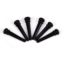 6X Ebony Acoustic Guitar Bridge Pin With 4mmshell Dot Guitar Part-Accessories TE