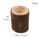 2pcs Tree Stump Candle Holder Candlestick for Pub Bar Wedding Party Decor