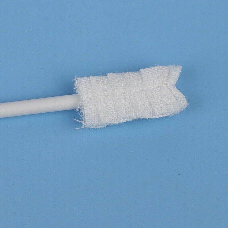 Baby Tongue Cleaner Disposable Gauze Toothbrush Paper Rod Infant Oral Clean BX