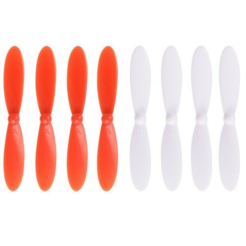 4x Red + 4x White Rotor Propellers Blades for Hubsan X4 H107 H107D H107C H10X2V9