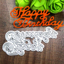 Birthday Party Card Metal Cut Dies For Scrapbooking Stencil DIY Album Decor Z