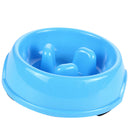 Interactive Dog Slow Feeder Anti-gulping Bowl Non Slip Food Maze--Blue