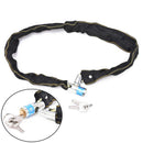 1pc Reinforced Metal Heavy Motorbike Motorcycle Bicycle Chain Lock With Keys.AU