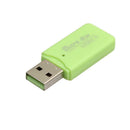 High  USB 2.0 Memory Card Reader Adapter Green for Micro SD/SDHC