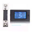 100A DC Digital Watt KWH Current Power Energy Meter Ammeter Voltmeter 7-100